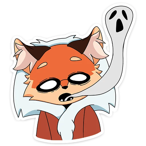 Sticker from the "Лиса Алиса" sticker pack