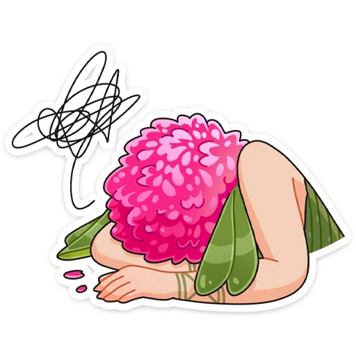 Sticker from the "Клевертина" sticker pack