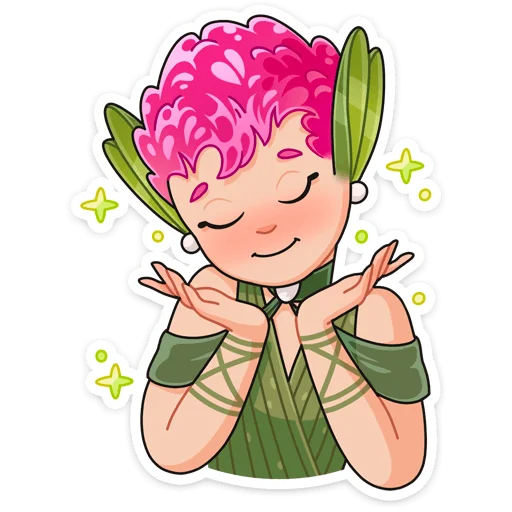 Sticker from the "Клевертина" sticker pack