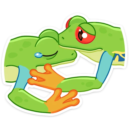 Sticker from the "Квакша" sticker pack