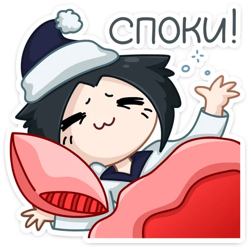 Sticker from the "Тёмная Милшу" sticker pack