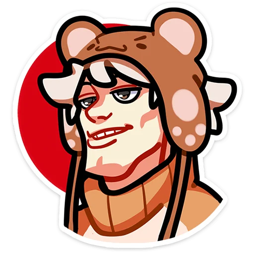 Sticker from the "Федя" sticker pack