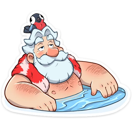 Sticker from the "Дедушка Мороз" sticker pack