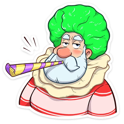 Sticker from the "Дедушка Мороз" sticker pack