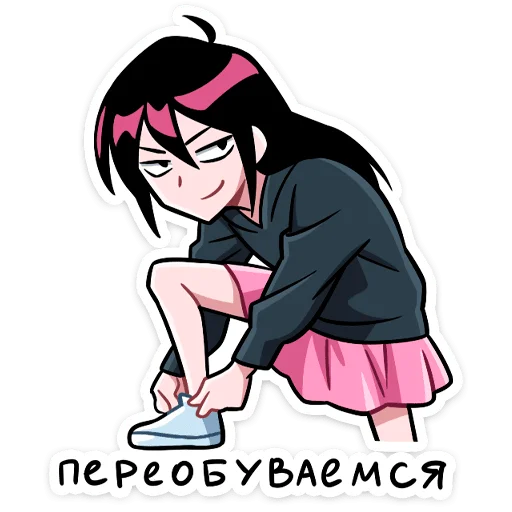 Sticker Мори