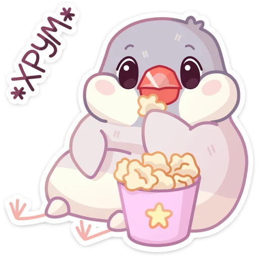 Sticker from the "Пухлик" sticker pack