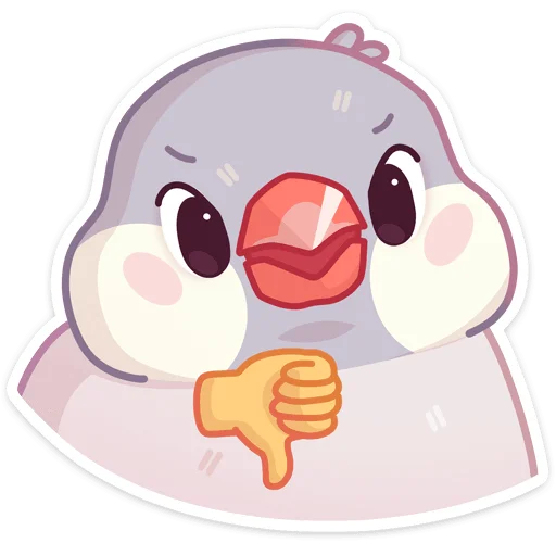 Sticker from the "Пухлик" sticker pack