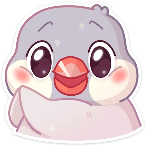 Sticker from the "Пухлик" sticker pack