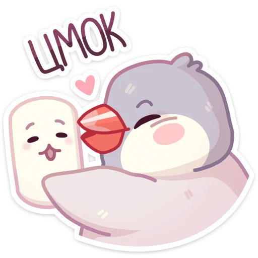 Sticker from the "Пухлик" sticker pack