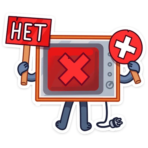 Sticker from the "Ламповый телевизор" sticker pack