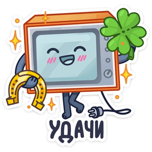 Sticker from the "Ламповый телевизор" sticker pack