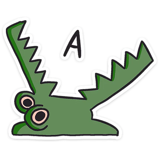 Sticker from the "Кроко" sticker pack