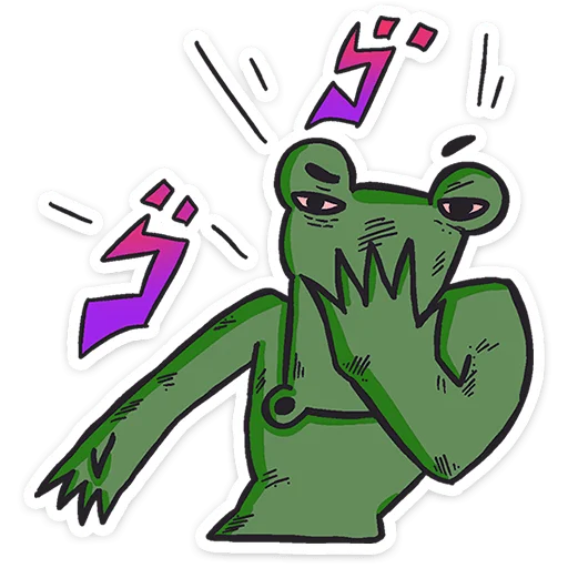 Sticker from the "Кроко" sticker pack