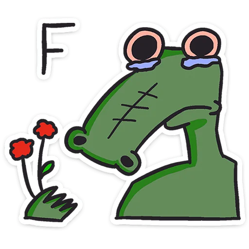 Sticker from the "Кроко" sticker pack