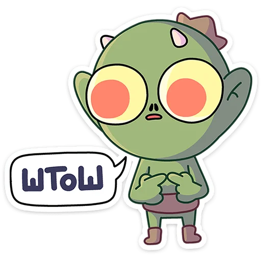 Sticker from the "Злыдня" sticker pack