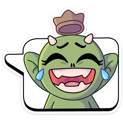 Sticker from the "Злыдня" sticker pack