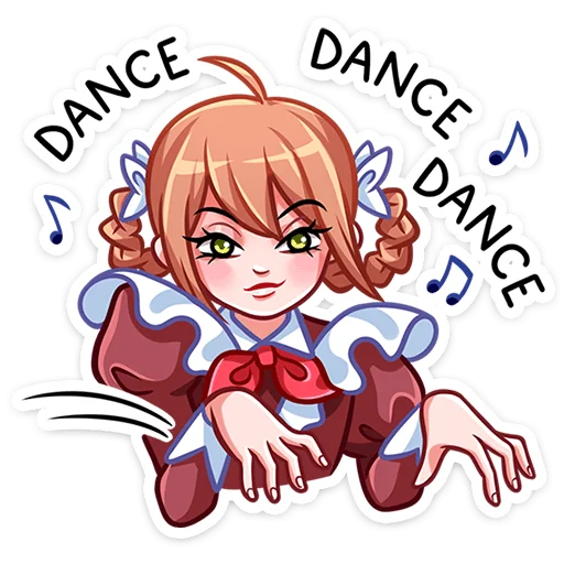 Sticker from the "Томочка" sticker pack