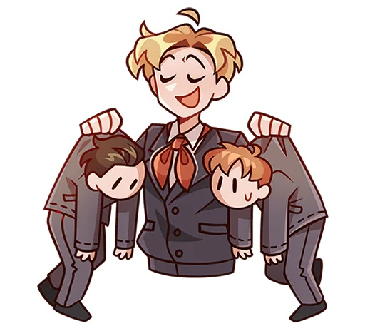 Sticker from the "Школьник Владик без текста" sticker pack