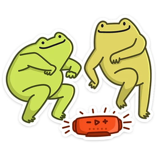 Sticker from the "Лягушачий микс" sticker pack