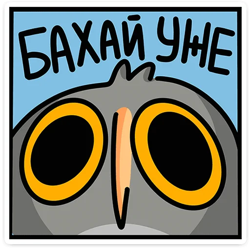 Sticker from the "Сова Вова" sticker pack