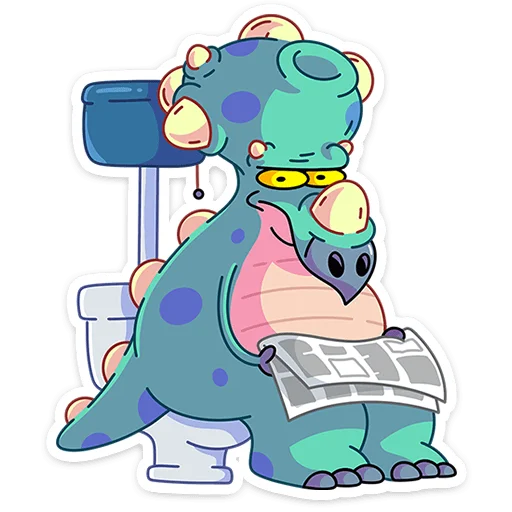 Sticker from the "Трицератопс Вениамин" sticker pack