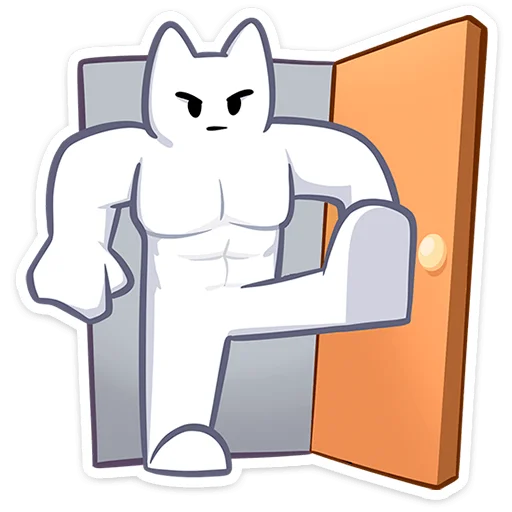 Sticker from the "Мурк" sticker pack