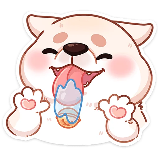 Sticker from the "Шиба" sticker pack