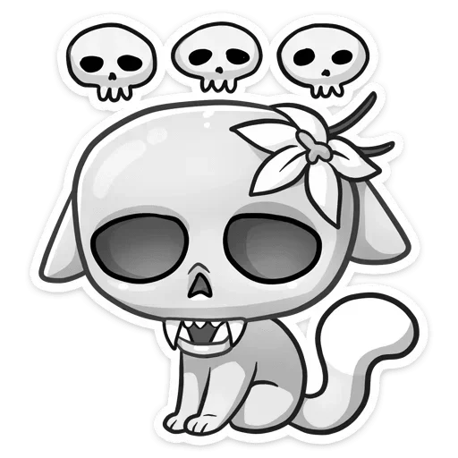 Sticker from the "Ванилька Серая" sticker pack