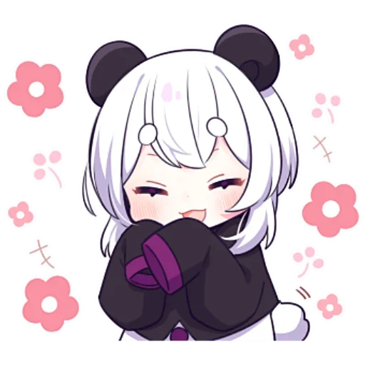 Sticker from the "Panda Girl" sticker pack