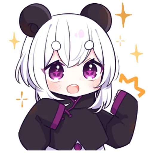 Sticker from the "Panda Girl" sticker pack