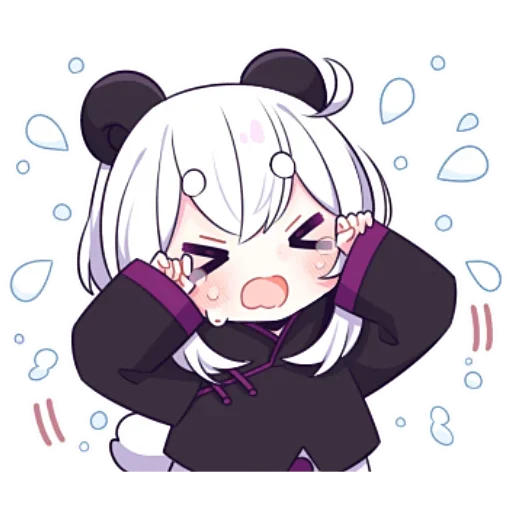 Sticker from the "Panda Girl" sticker pack