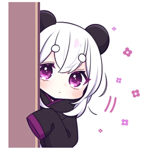 Sticker from the "Panda Girl" sticker pack