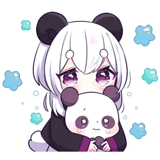 Sticker from the "Panda Girl" sticker pack