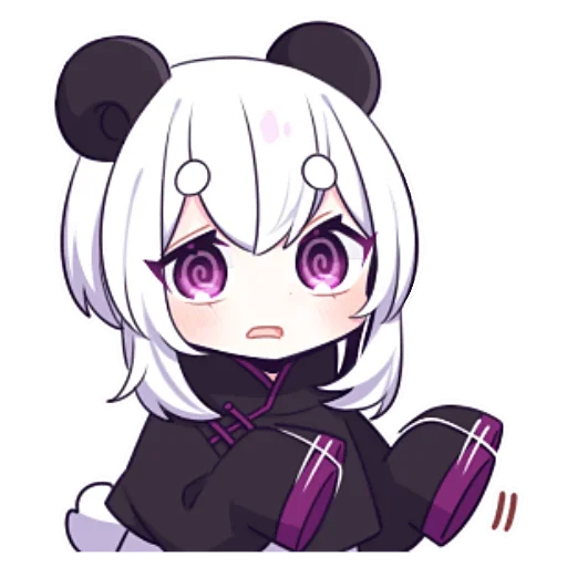 Sticker from the "Panda Girl" sticker pack