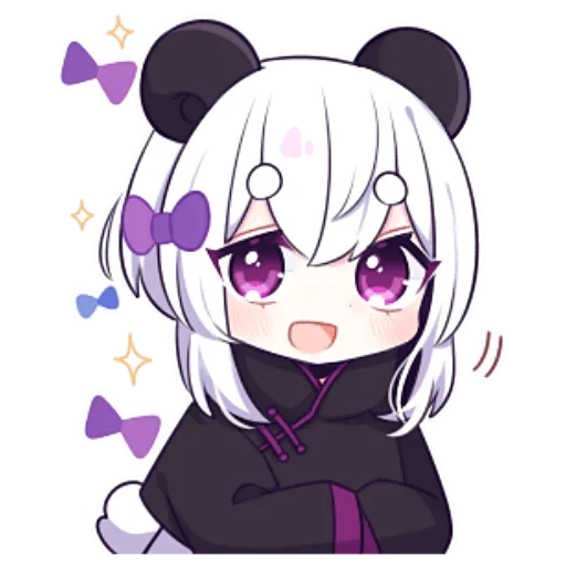 Sticker from the "Panda Girl" sticker pack