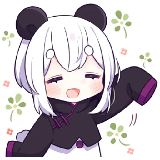 Sticker from the "Panda Girl" sticker pack