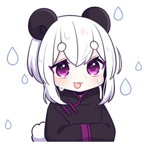 Sticker from the "Panda Girl" sticker pack