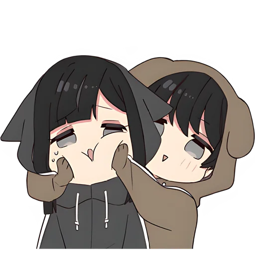 Sticker from the "Юрудура-тян | Yurudara-chan" sticker pack