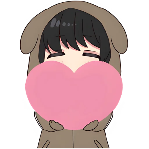 Sticker from the "Юрудура-тян | Yurudara-chan" sticker pack