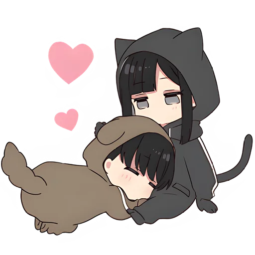 Sticker from the "Юрудура-тян | Yurudara-chan" sticker pack