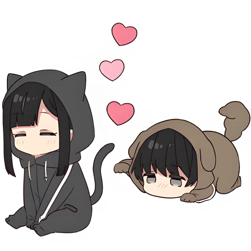 Sticker from the "Юрудура-тян | Yurudara-chan" sticker pack