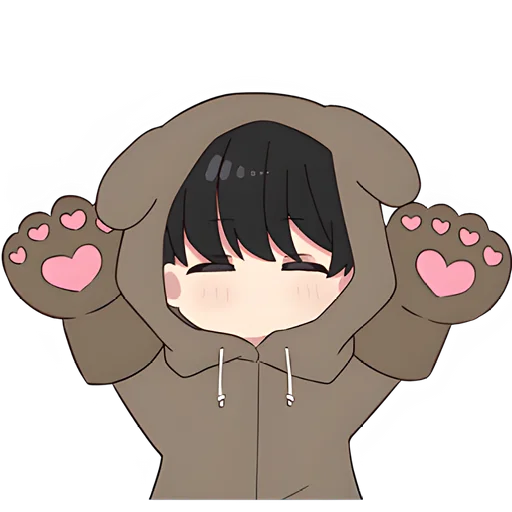 Sticker from the "Юрудура-тян | Yurudara-chan" sticker pack