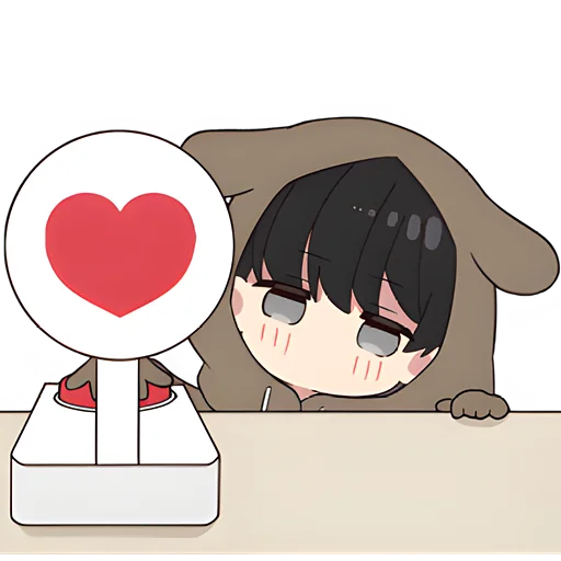 Sticker from the "Юрудура-тян | Yurudara-chan" sticker pack