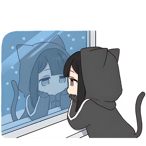 Sticker from the "Юрудура тян | Yurudara chan" sticker pack