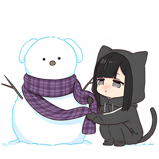 Sticker from the "Юрудура тян | Yurudara chan" sticker pack