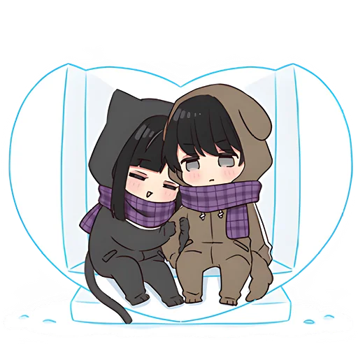 Sticker from the "Юрудура тян | Yurudara chan" sticker pack