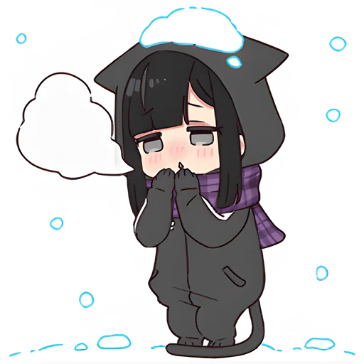 Sticker from the "Юрудура тян | Yurudara chan" sticker pack