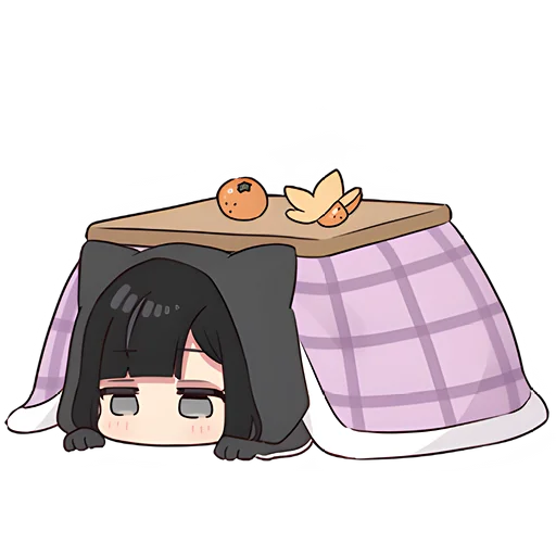 Sticker from the "Юрудура тян | Yurudara chan" sticker pack