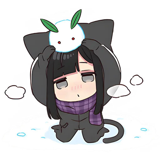 Sticker from the "Юрудура тян | Yurudara chan" sticker pack