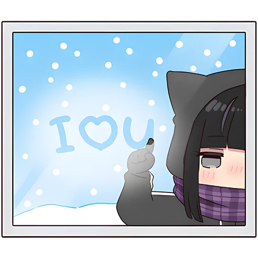 Sticker from the "Юрудура тян | Yurudara chan" sticker pack